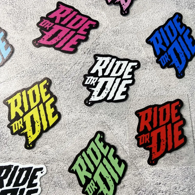 1PC RIDE OR DIE Bicycle Stickers DIY Mountain Bike Mtb Frame Top Tube Stickers Waterproof Vinyl Decals Motorcycle Accessories