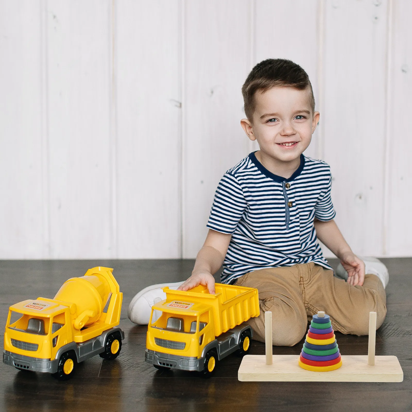 

1Set Wooden Hanoi Tower Puzzle Game Brain Teaser for Adults and Children Over 6 Years Old Puzzle Tower