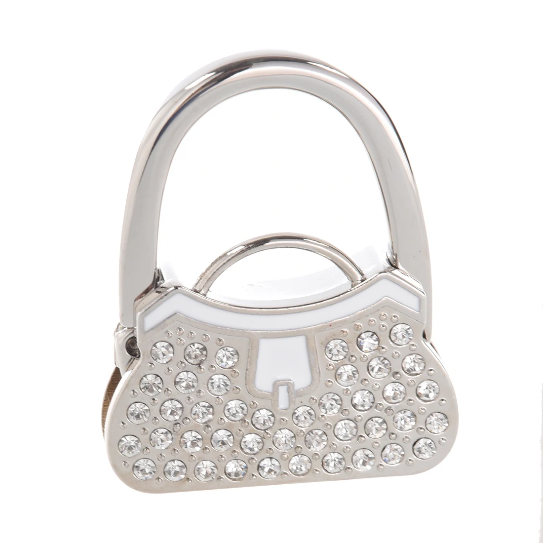 

ABP-Metal Rhinestone Folding Handbag Purse Table Hook Hanger Holder