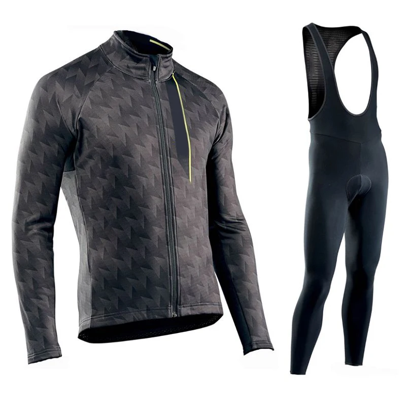 2025 Autumn Cycling Jersey Set Cycling Clothing Suit Maillot Cyclisme Homme Mens Long Sleeve MTB Bike Road Pants Bib Ropa Sport