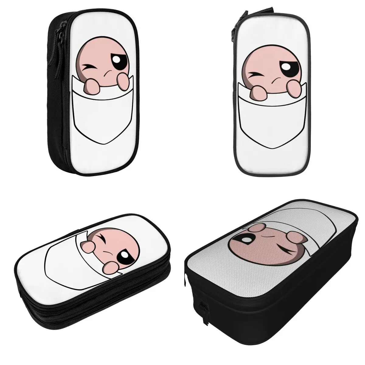 New The Binding Of Isaac Pocket Isaac Pencil Cases Pencil Box Pen Box for Student Large Storage Bags School Zipper Stationery