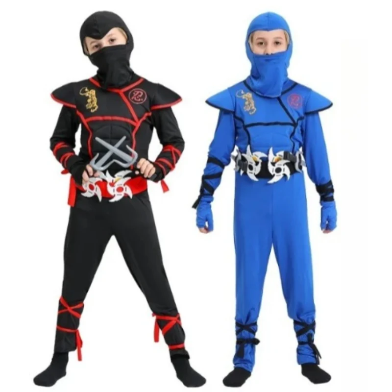 

Boys Ninja Deluxe Costume with Accessories Boys Girls Kung Fu Ninja Outfit Halloween Birthday Party Ideas Gifts