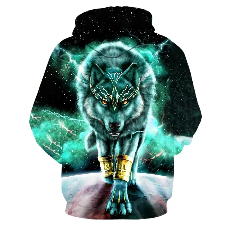 3D-Druck Hoodie mit Wolf-Motiv für Herren und Damen, modischer, lässiger Oversize-Pullover, Hip-Hop, Harajuku, Streetwear – Detail 29