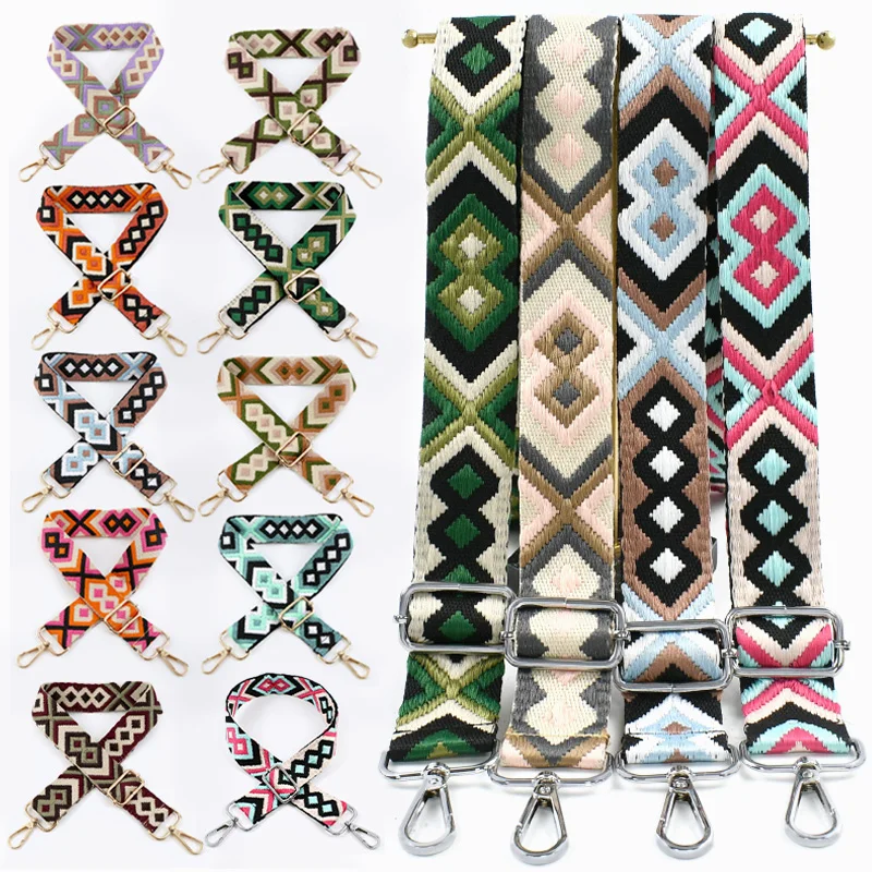 

1 шт., жаккардовые холщовые сумки Deepeel, 38 мм, ремень 80-130 см, регулируемая сумка через плечо, сменные лямки, женские аксессуары для сумок