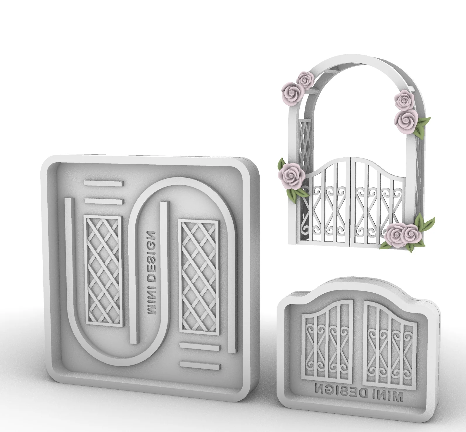 Flower Basket Arch Resin Casting Mold Silicone Mold Accessories Resin Liquid Mold Resin Keychain Silicone Mold Resin Mold