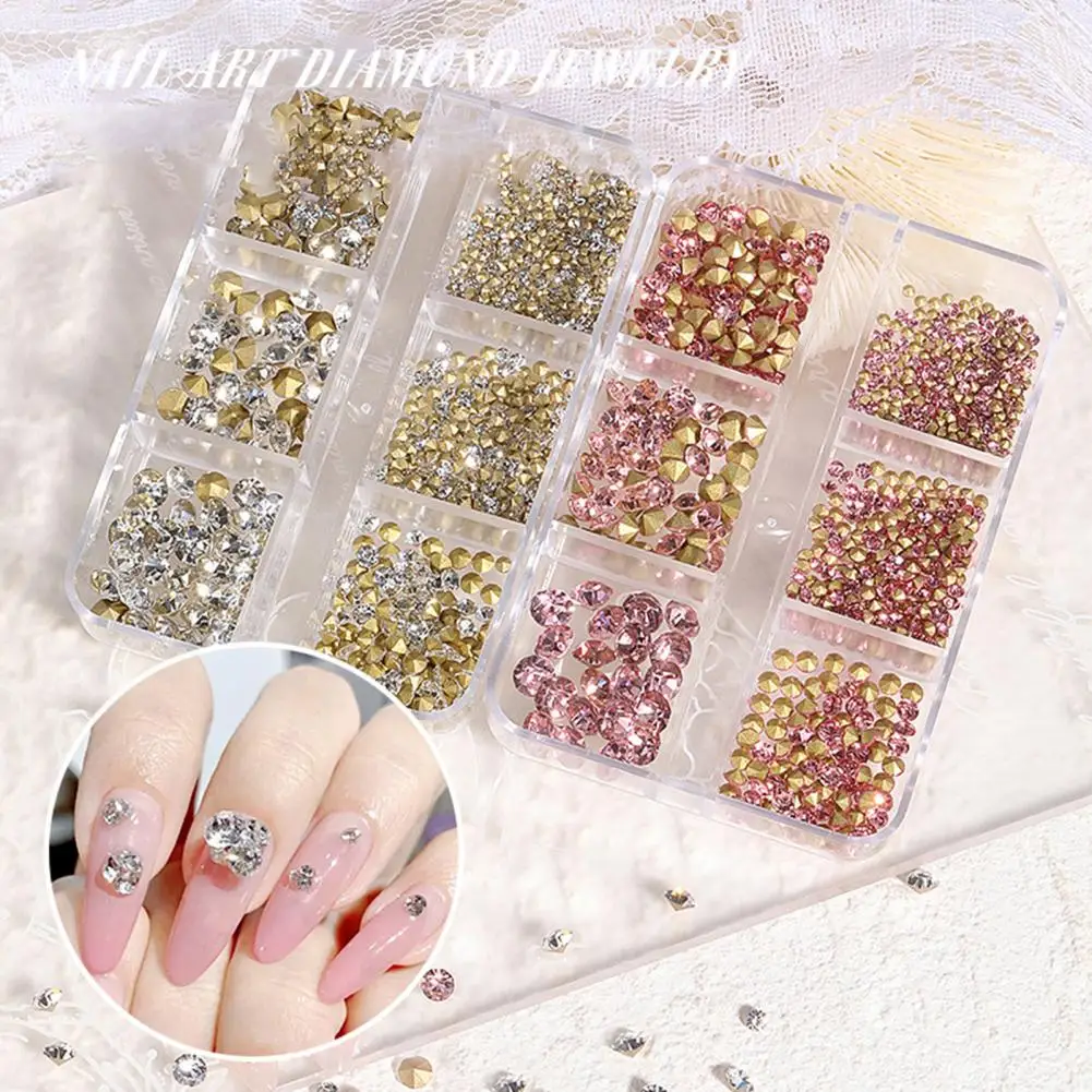 1 Box Nail Art Dekor funkelnden atember aub enden visuellen Effekt glänzenden 3D Nail Art Ornament Strass für Maniküre Store