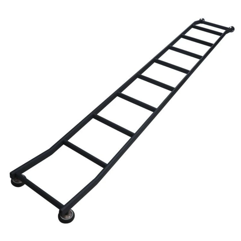 Household bookcase translation one-word staircase track high cabinet anti-skid ladder