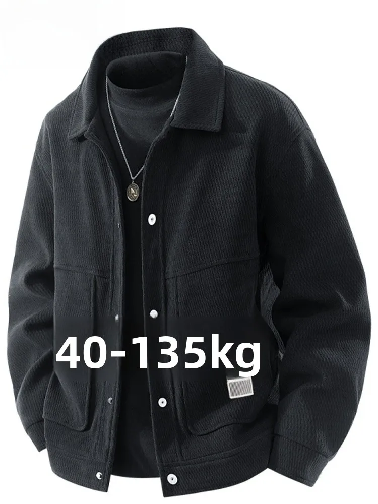 

Large Size Loose Fit American Sle Men's Jaet Casual Retro Workwear Collar Outerwear Spring Autumn New Arrival Versatile