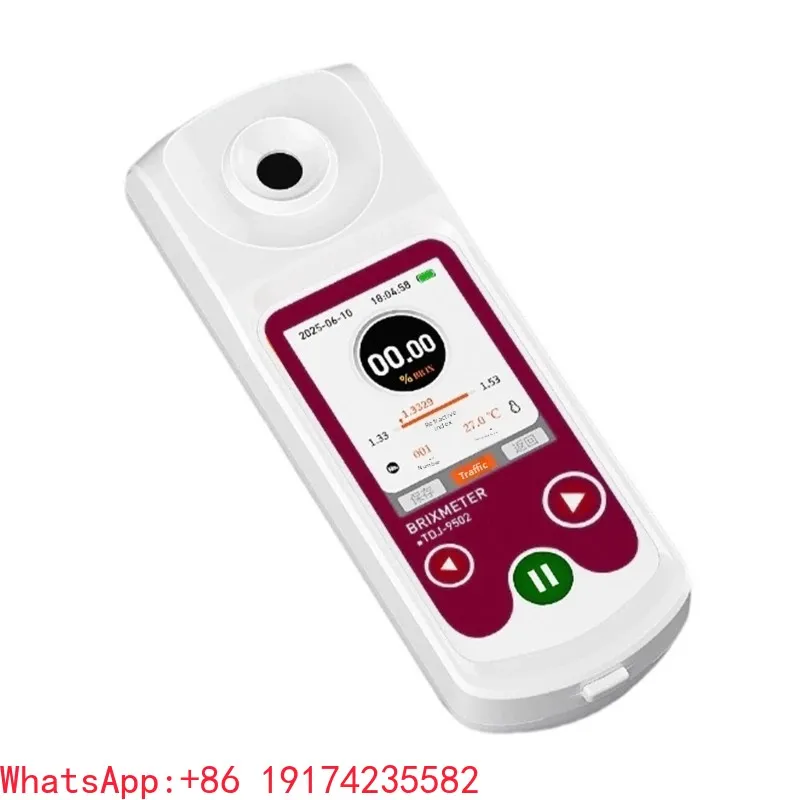 High Refractometer For Sugar Content Measurement 0 To 55 Brix With Automatic Temperature Compensation