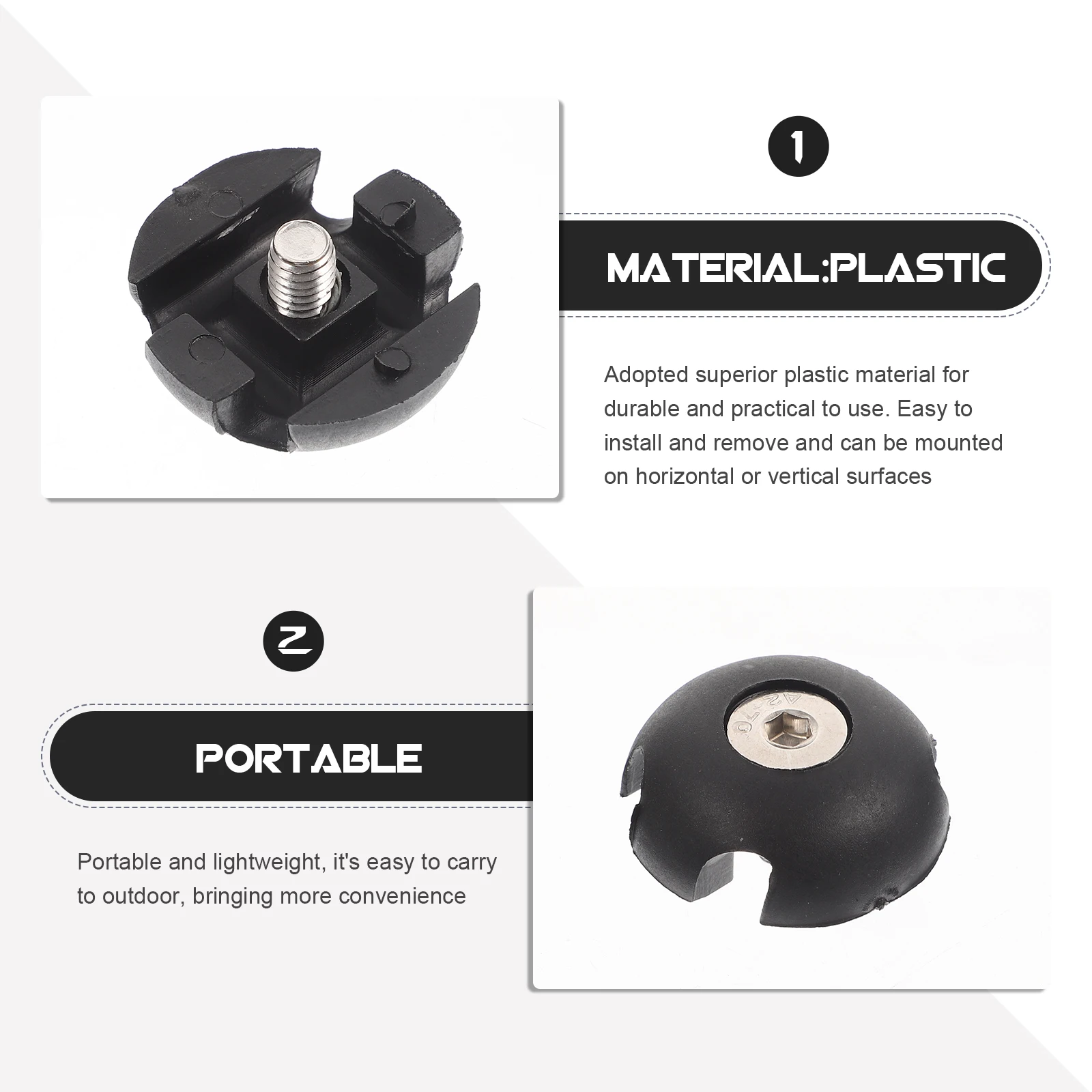 

10pcs Elastic Cord Buckle Kayak Replacement Parts Camping Tensioner Canoe Fixing Boat Foldable Lightweight Portable Plastic