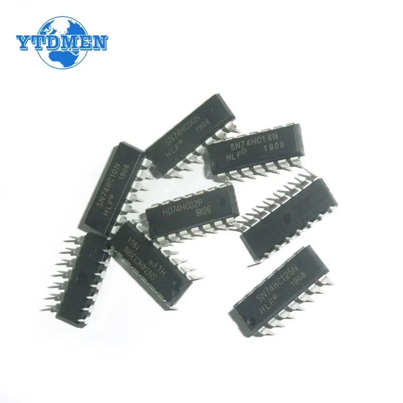 30pcs/box 74HC14 74HC373 74HC595 74HC00 74HC393 74HC573 74HC Series Logic IC Kit Integrated Circuit DIP Register Chip Driver Kit