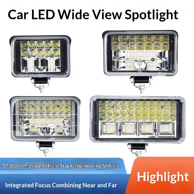 NewLed Spotlights For Cars Waterproof And High-Brightness Led Headlights For Trucks Electric Vehicles Agricultural Vehicles