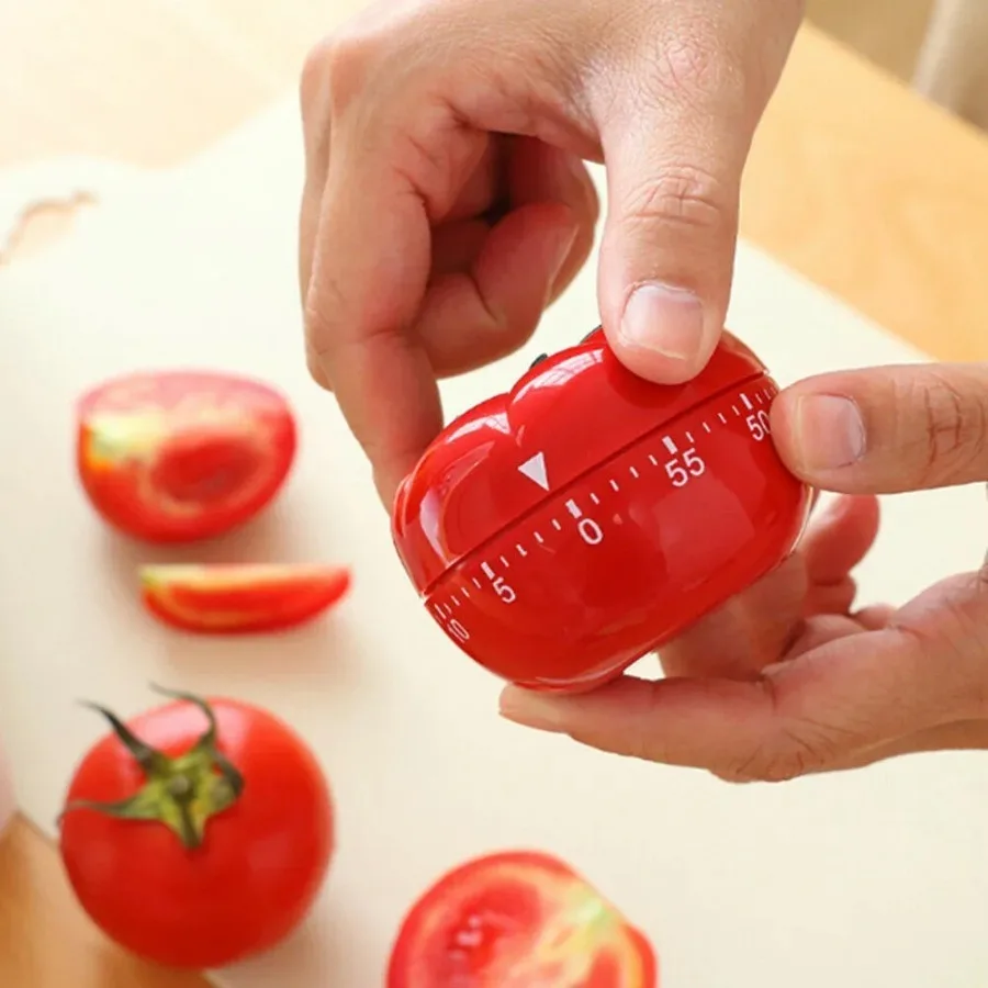 Tomato Shape Kitchen Timer Kitchen Craft Mechanical Wind Up 60 Minutes Timer 360 Degree Rotating Timer Kitchen Cooking Timer