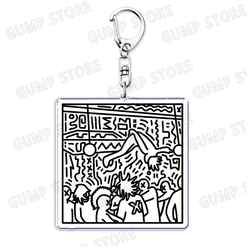 الهيب هوب مغني الراب تدمير وحيدا سلاسل المفاتيح للإكسسوارات الأفيون كله لوتا الأحمر النرجس أقراط مجوهرات المشجعين الأصدقاء الهدايا