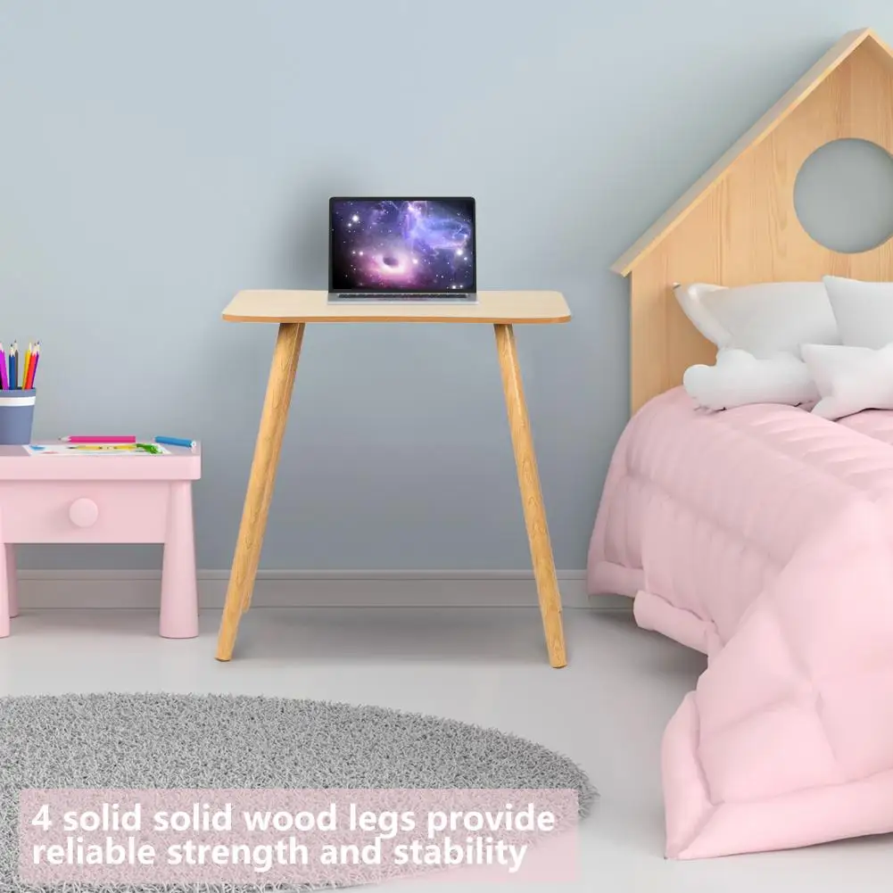 

Ergonomic Design Computer Desk Modern Home Office Study Desk Student Small Writing Table With Solid Legs Spacious Desktop