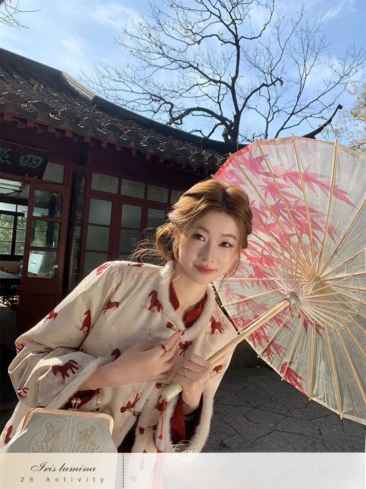 

New Chinese Sle National Trend EIA down Jaet Women's Winter Warm Personali Outerwear New Year Battle Robe Casual Fit