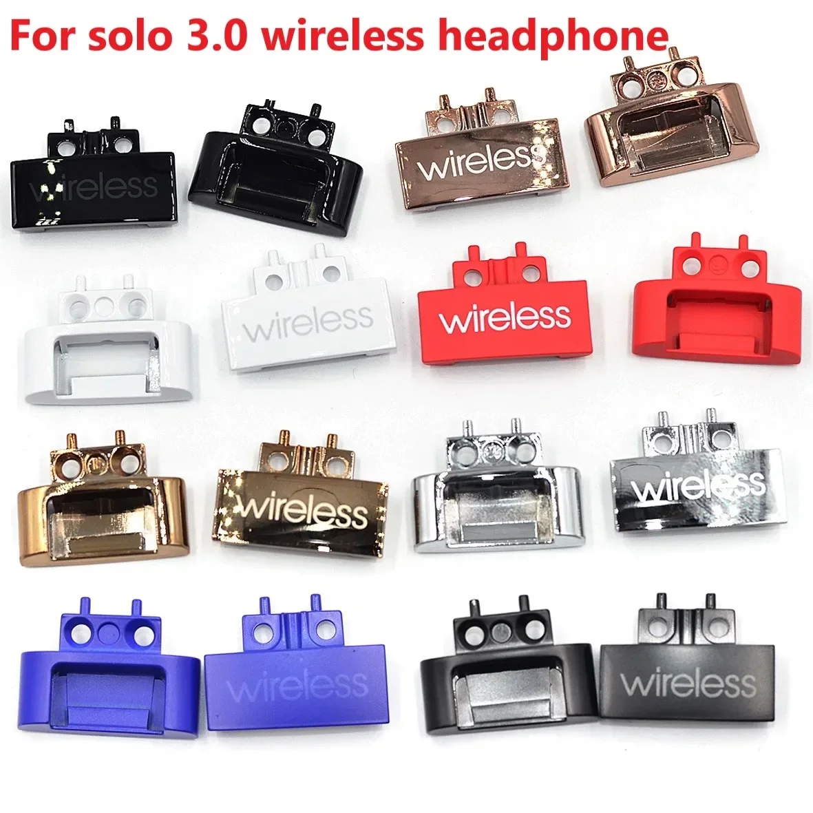 Replacement Mental Buckle Logo for Solo 3.0 Wireless Headphone Repair Parts Metal Lock  Iron Sheet Connector Parts for Solo3.0