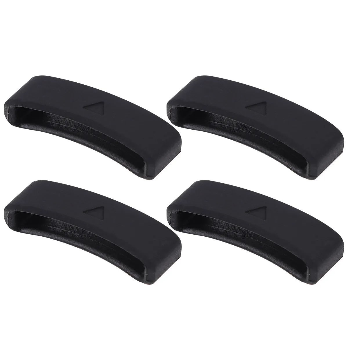 4Pcs High Quality Silicone Watch Strap Loop Soft Flexible Secure Fit Watch Band Strap Holder Keeps Extra Length in Place