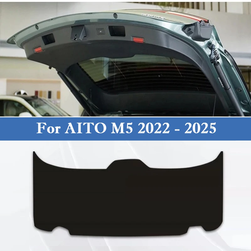 

For AITO M5 2022 - 2025 Car Trunk Door Anti Kick Pad Tailgate Anti-Scratch Protective Sticker Cargo Liner Interior Accessories