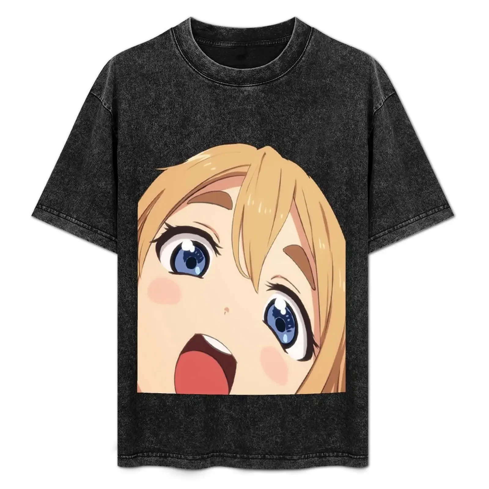 

Close-up Mugi - K-On! T-Shirt croswit shirt man boys whites anime stuff mens graphic t-shirts hip hop