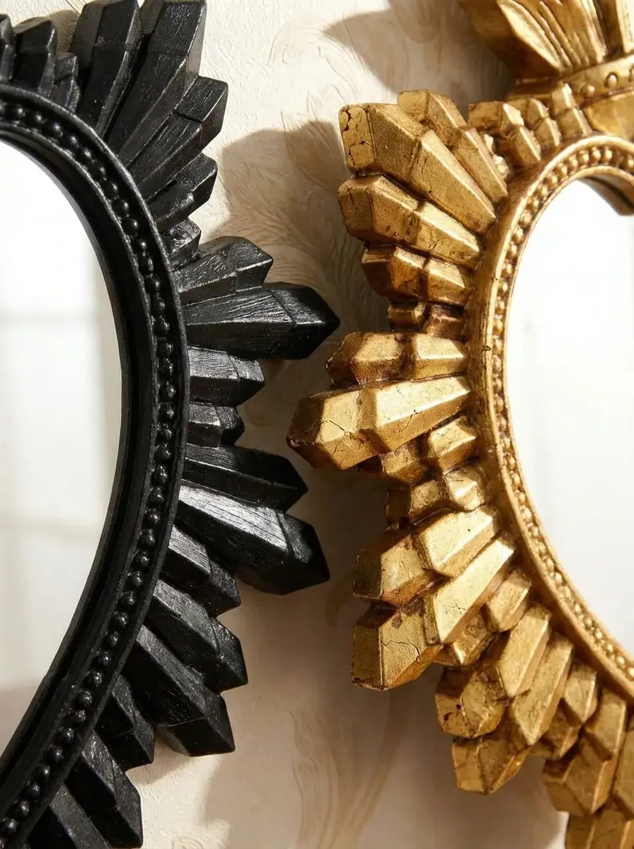 Gold & Black Sacred Heart Wall Ornament 5