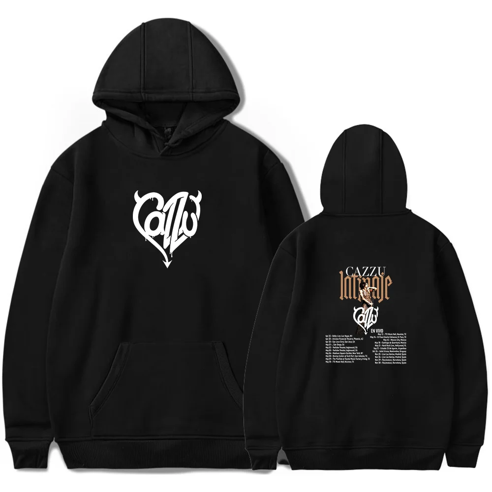 

Cazzu Merch Hoodie 2026s Tour Unisex Fashion Casual Long Sleeve Sweatshirt
