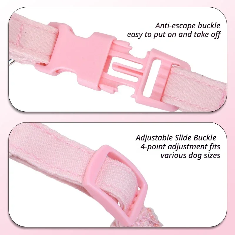 2-teiliges Set aus Brustgeschirr und Leine für Haustiere, bequemes, atmungsaktives Brustgeschirr aus Netzstoff, Anti-Flucht-Hundegeschirr – Detail 7