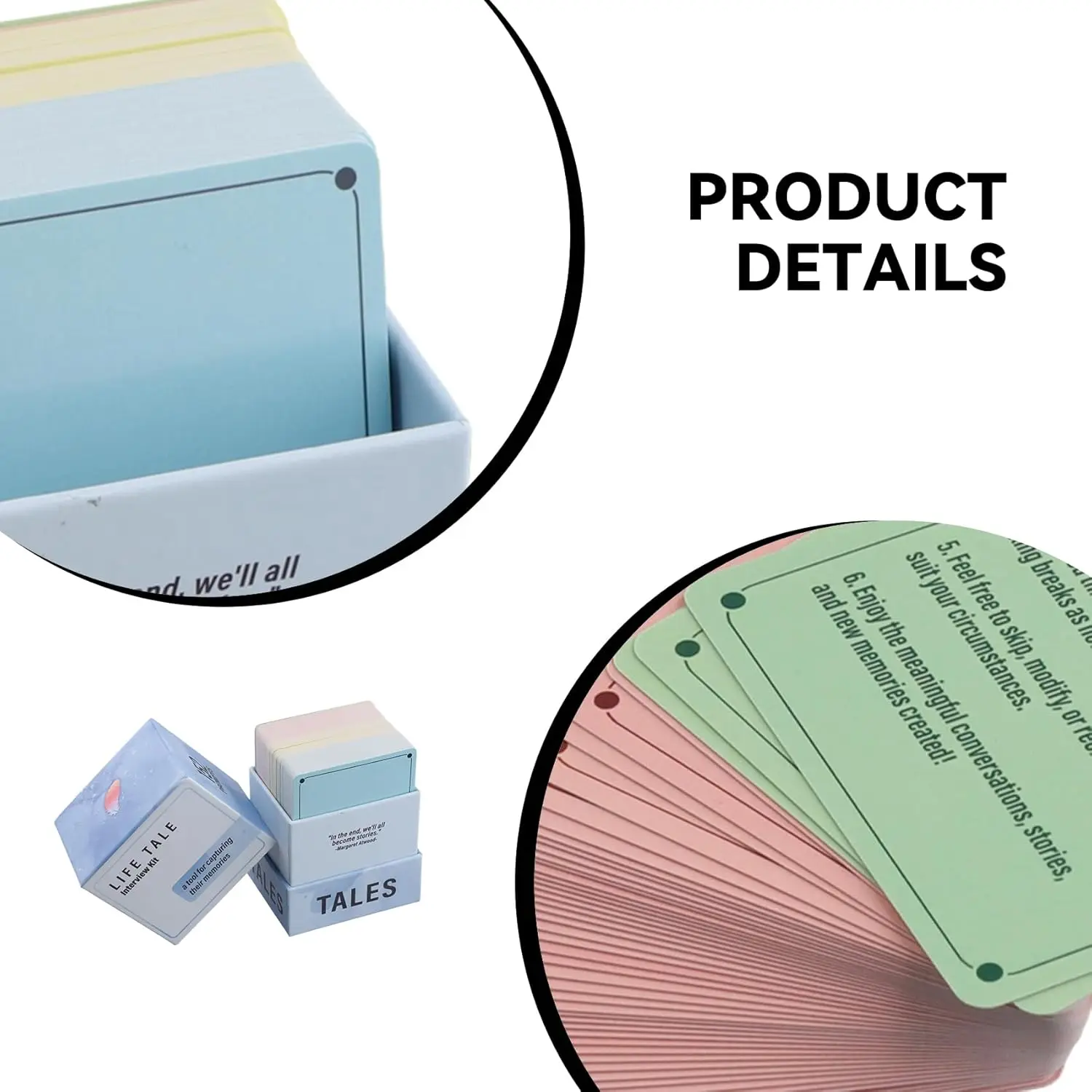 152 Carte per kit interviste Life Story Cartoline per kit interviste Life Story, domande intriganti per genitori e nonni, Memory Shari