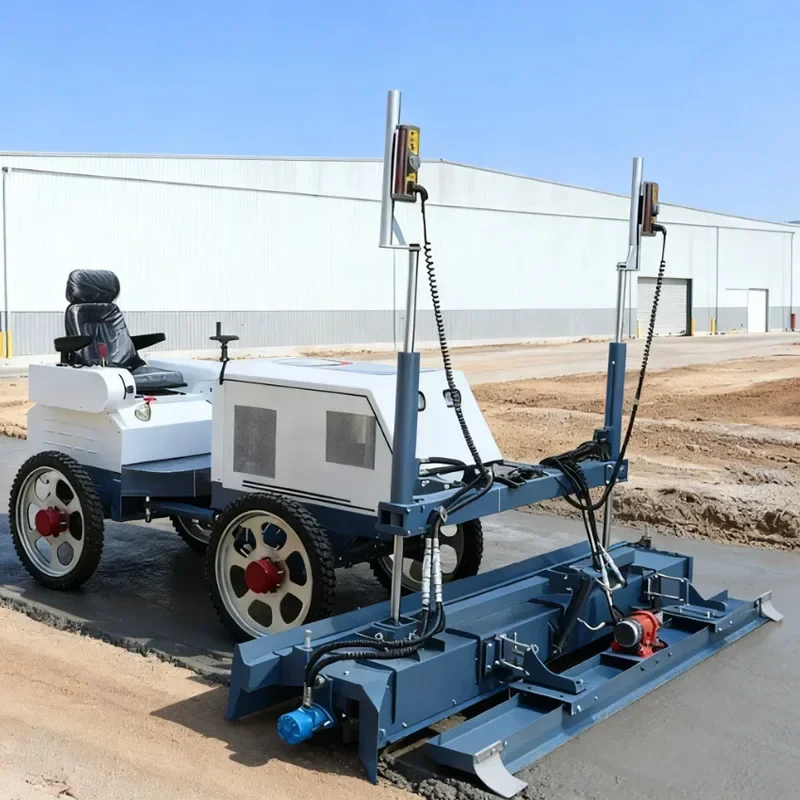 Ride on Laser Screed Concrete, Laser Leveling Machine, Hydraulic Drive Automatic Floor Screed for Warehouse Construction