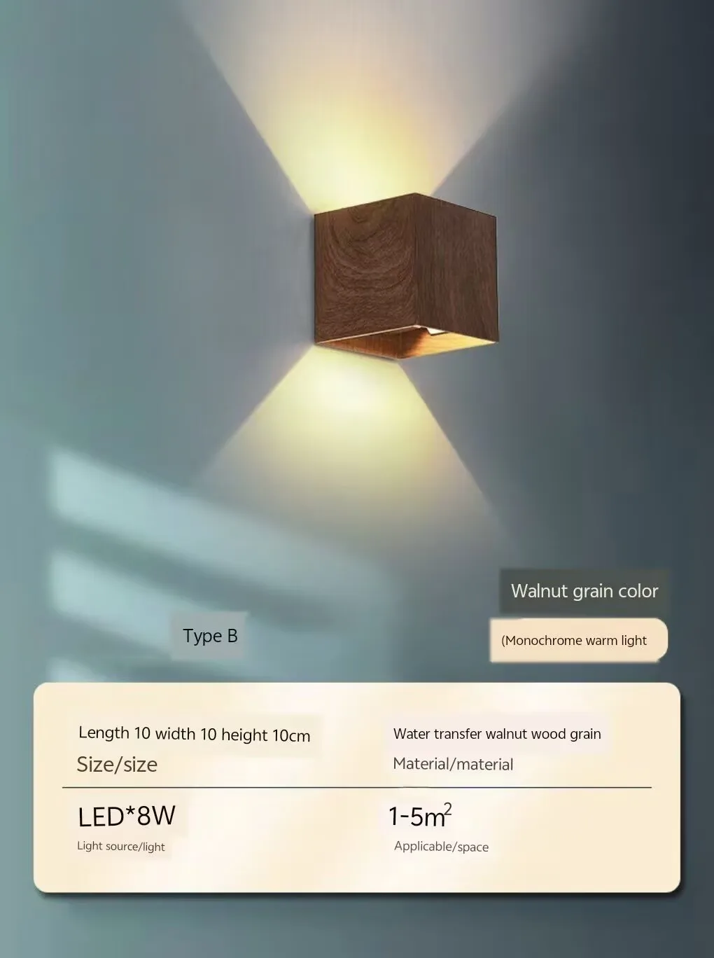 

Креативные настенные светильники под дерево, настенные светильники с освещением вверх и вниз, прикроватные настенные светильники, декоративные настенные светильники