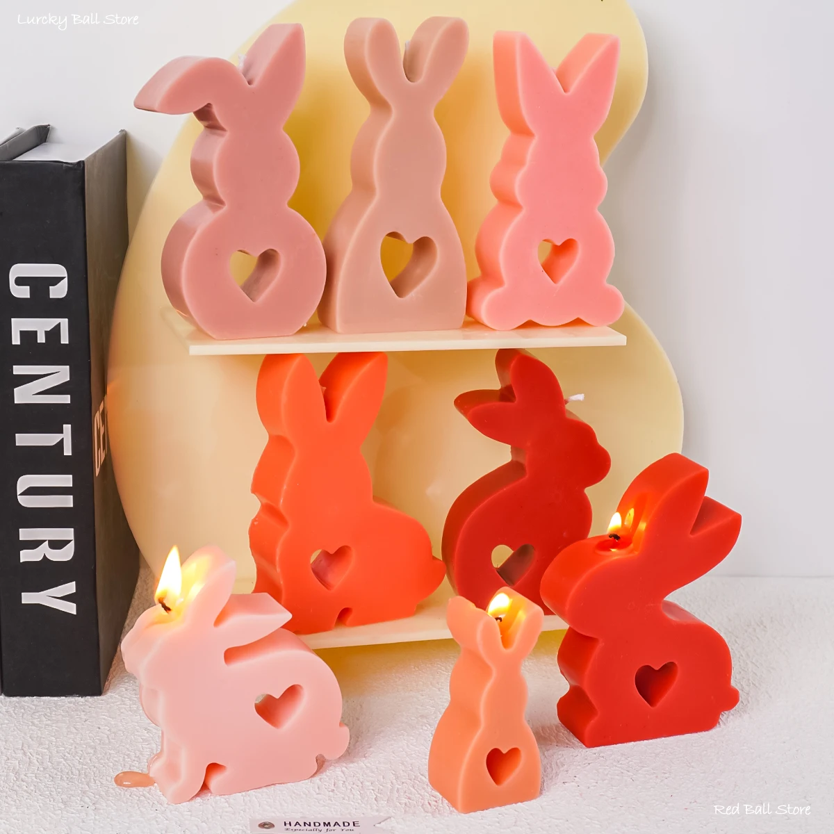 Easter Rabbit Candle Silicone Mold DIY Aromatherapy Candle Plaster Concrete Home Art Nordic Style Molds Wax Decoration Mould