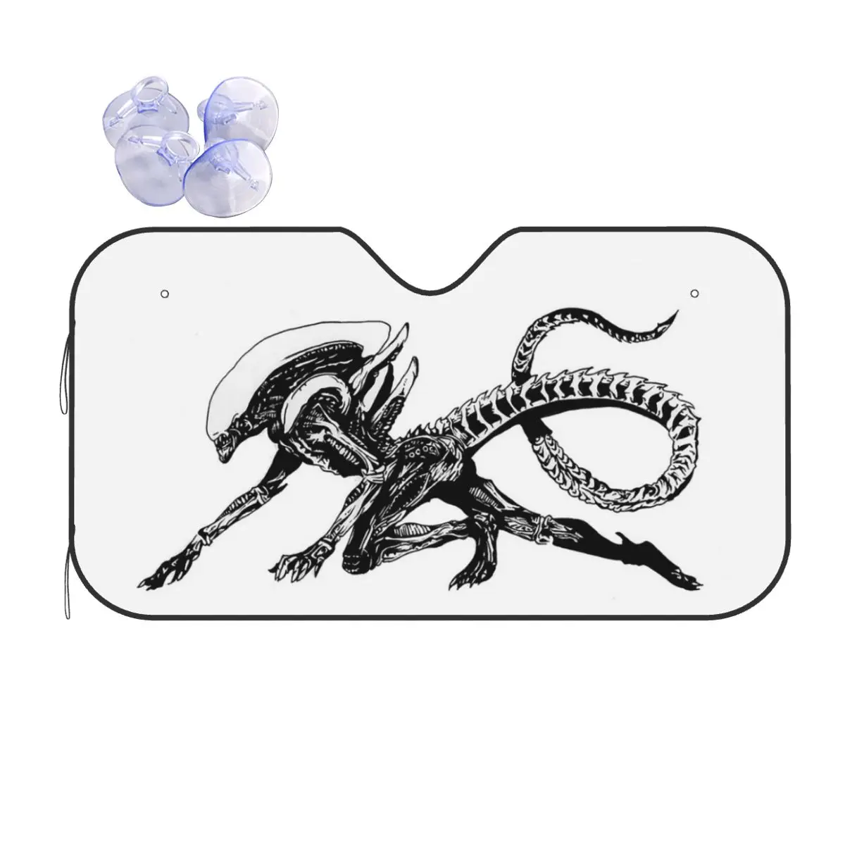 

Xenomorph Alien Movie Sunshade Windscreen Car Front Windshield Window Sun Visor Accessories Covers