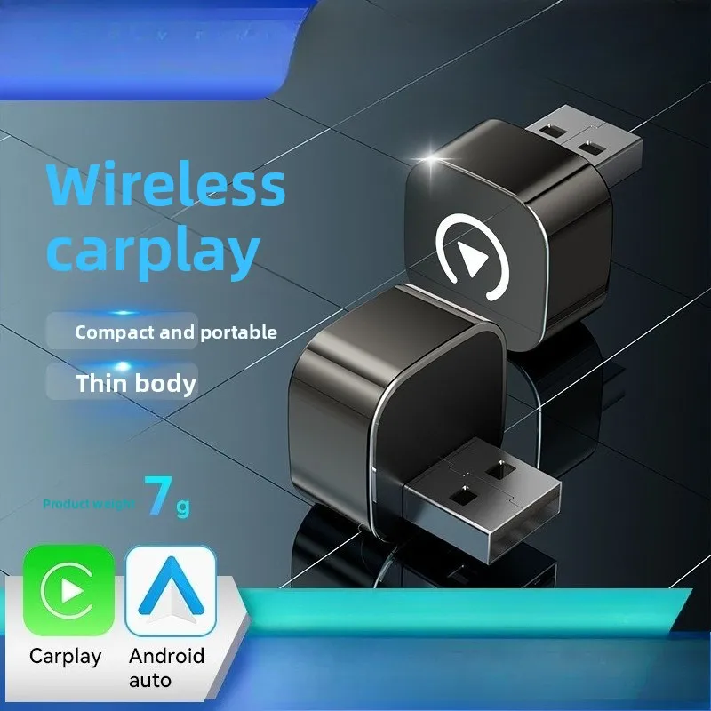 

Горизонтальная подключаемая беспроводная коробка Carplay Android Auto, соединительный модуль автомобильной машины 2в1, умная коробка Carplay