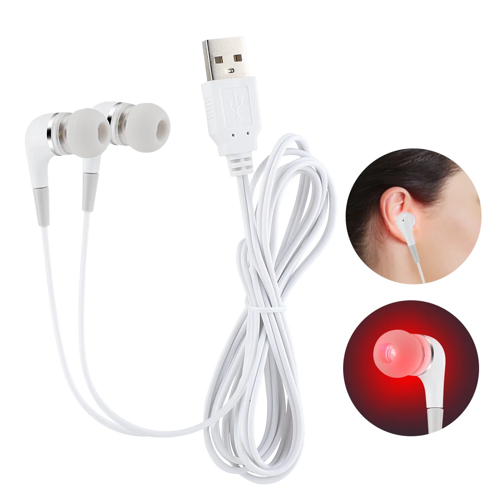 

Tinnitus Ear Laser Therapy LLLT Irradiation Laser Physiotherapy Earplug Otitis Media Deafness Diabetes Hypertension Treatment