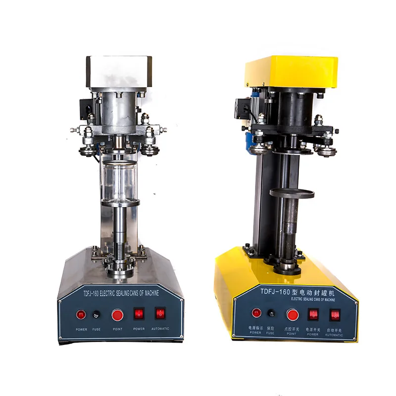 Electric Semi-automatic Glass Can Tin Jar Closing Sealer Machine Manual Seamer Metal Can Seamer Can Sealing Machine