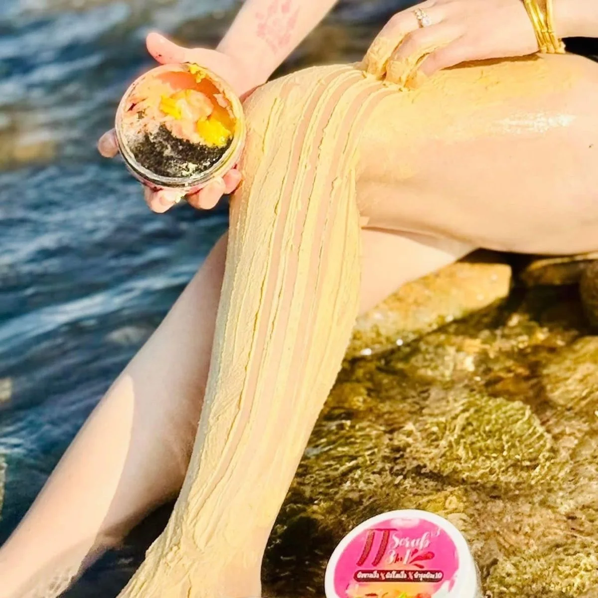 Thailand TT 3 In 1 Body Scrub Shower Gel All Over Body Exfoliator Remove Dead Skin Keratosis Pilaris Brightening Whitening Deep