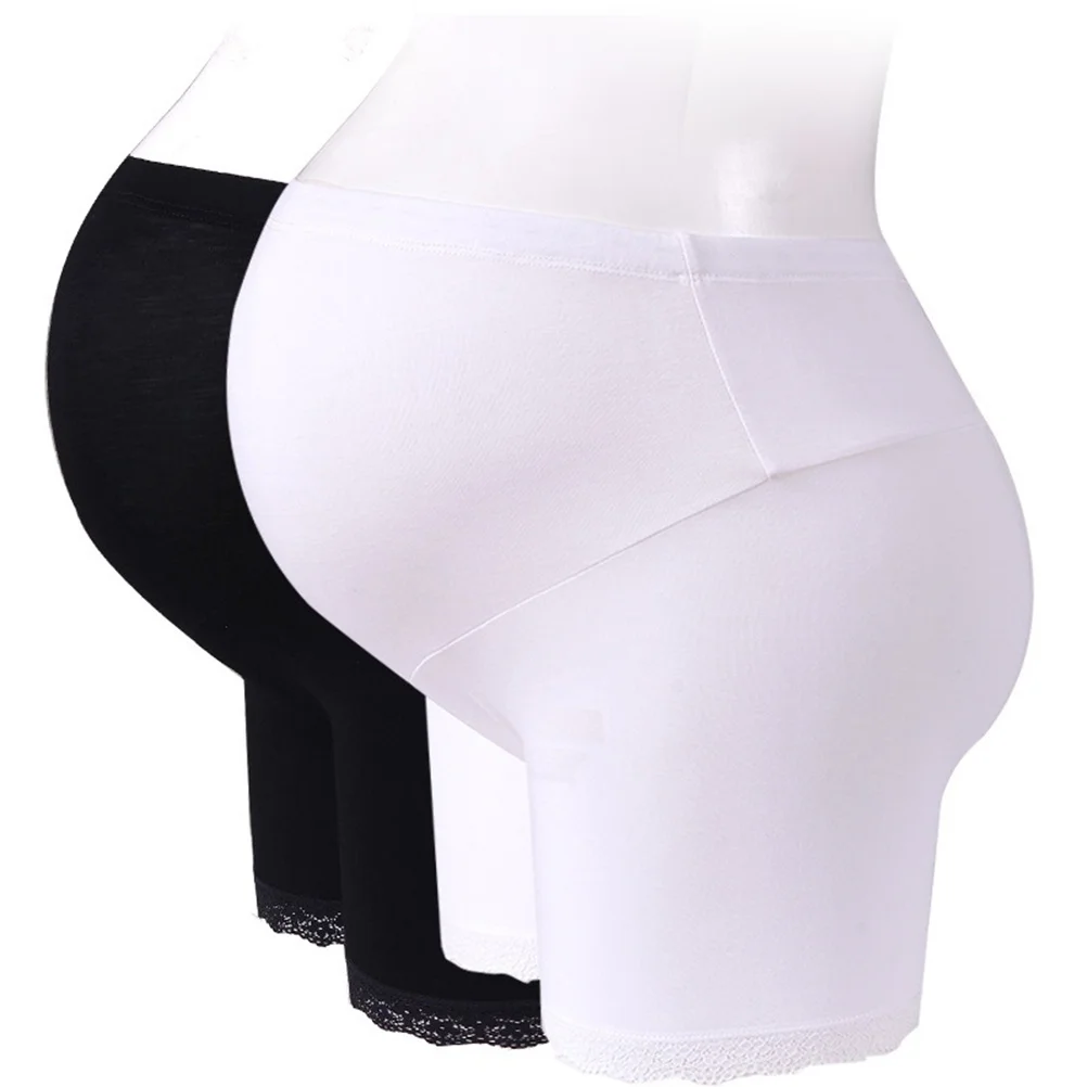 White Women's Xl Pregnancy Briefs Breathable Maternity Underwear High Waist Support Seamless Panties Adjustment Buckle
