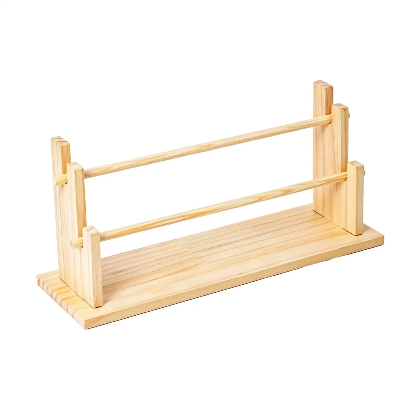 Wooden Hair Accessory Shelf Foldable Scrunchie Organizer Multi Layer Headband Rack for Girls Room Decor
