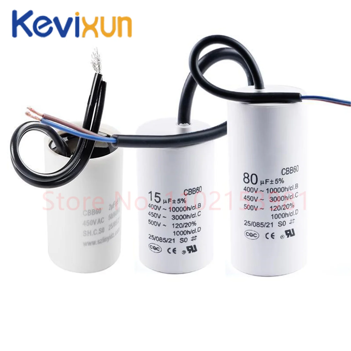 Motor Run Capacitors CBB60 450V AC Starting Capacitor 5% 2/4/5/6/8/10/12/14/15/16/18/20/25/30/40/45/70/80UF for Washing Machine