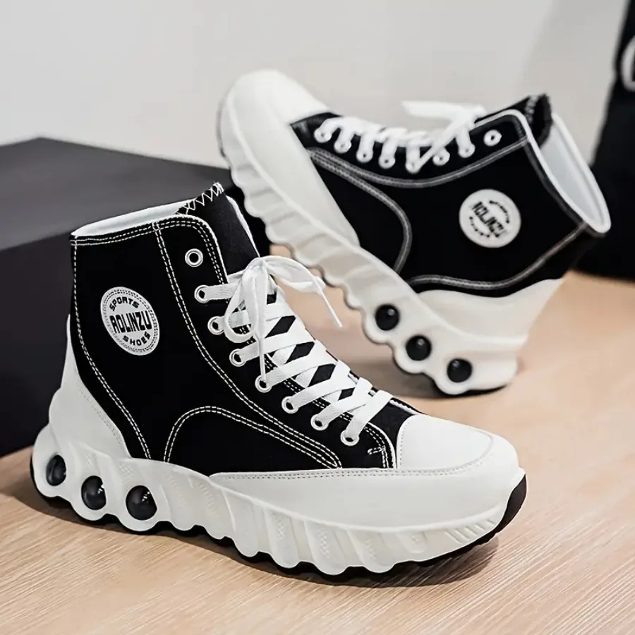 

Кроссовки для увеличения роста: Мужские высокие кроссовки с эффектом увеличения роста - Новые кроссовки на толстой подошве с волнистой подошвой