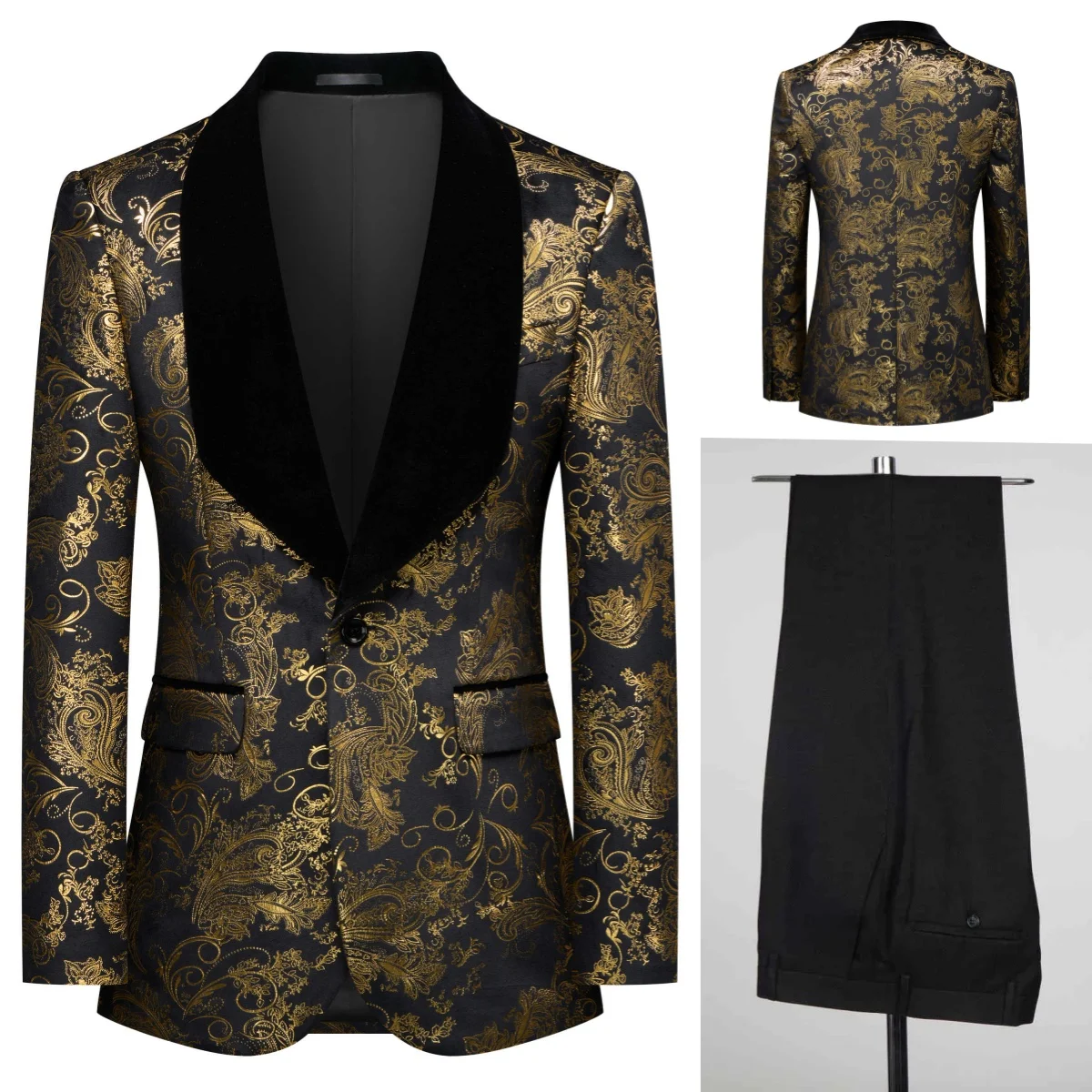 

Jacquard Men Suit Party Business Wedding Men Suits Comfort 2-Pieces Tailor-Made Groom Groomsman Formal Occasions Spot Stocks