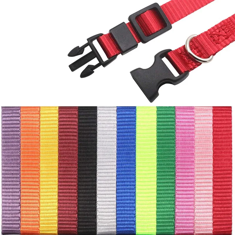 12 Pcs/Set Soft Nylon Puppy Whelping ID Collars Adjustable Breakaway Litter Collars Baby Dog ID Bands Pet Identification F