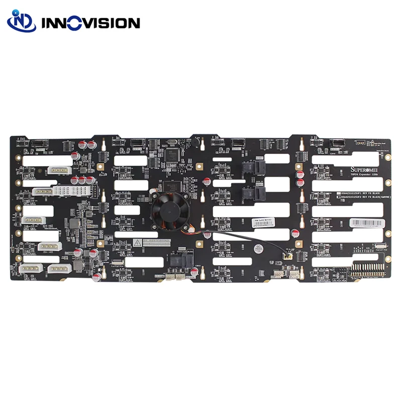

24 ports HDD 12GB Mini SAS expander backplane for our 4U 24Bays hotswap chassis
