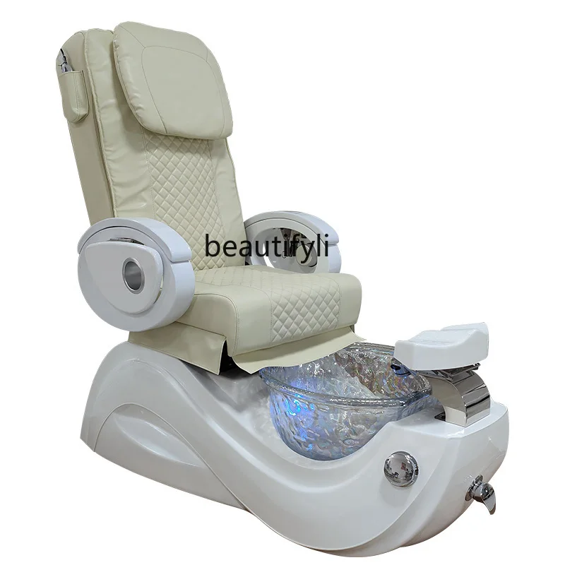 Electric Pedicure Sofa Bed Foot Bath Sofa Nail Beauty Sofa Massage Couch Bath Foot Washing Hall Chair