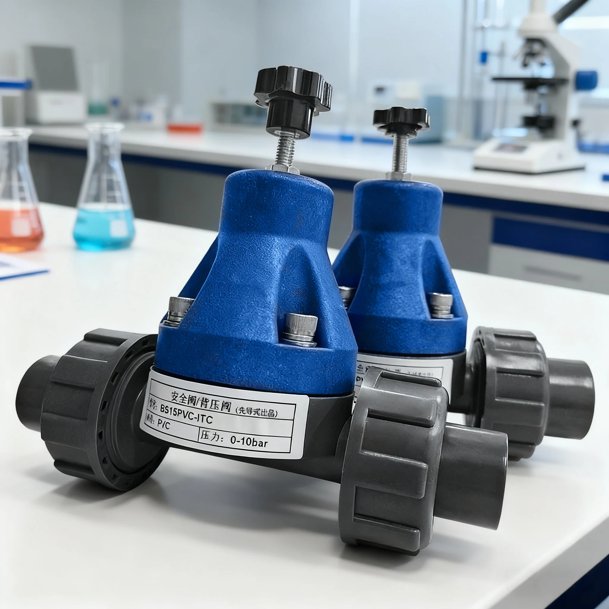 

Дозирующие дозирующие насосы ПВХ/ПВДФ Пластик Регулятор Предохранительный клапан обратного давления DN15