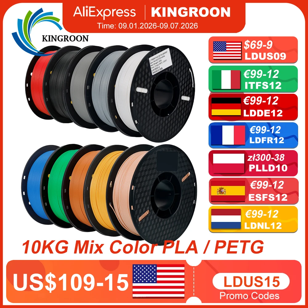 Petg Filament - Filamento per Stampante 3D KINGROON 22LBS