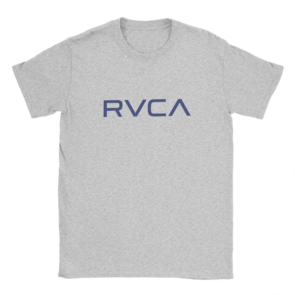 

2025 Men's T-Shirt Blue Rvca Surf Brand Vintage Cotton Tee Shirt Short Sleeve Skateboard Rvca T Shirt Round Collar Tops Party