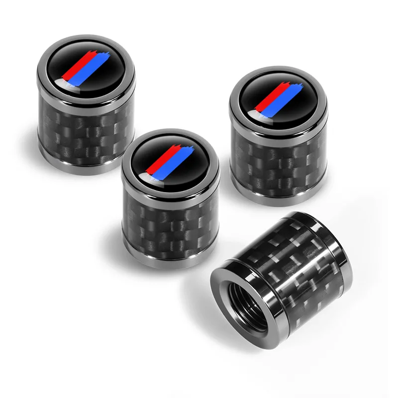 

Новые колпачки для автомобильных шин из углеродного волокна, универсальные металлические декоративные накладки с красными и синими логотипами