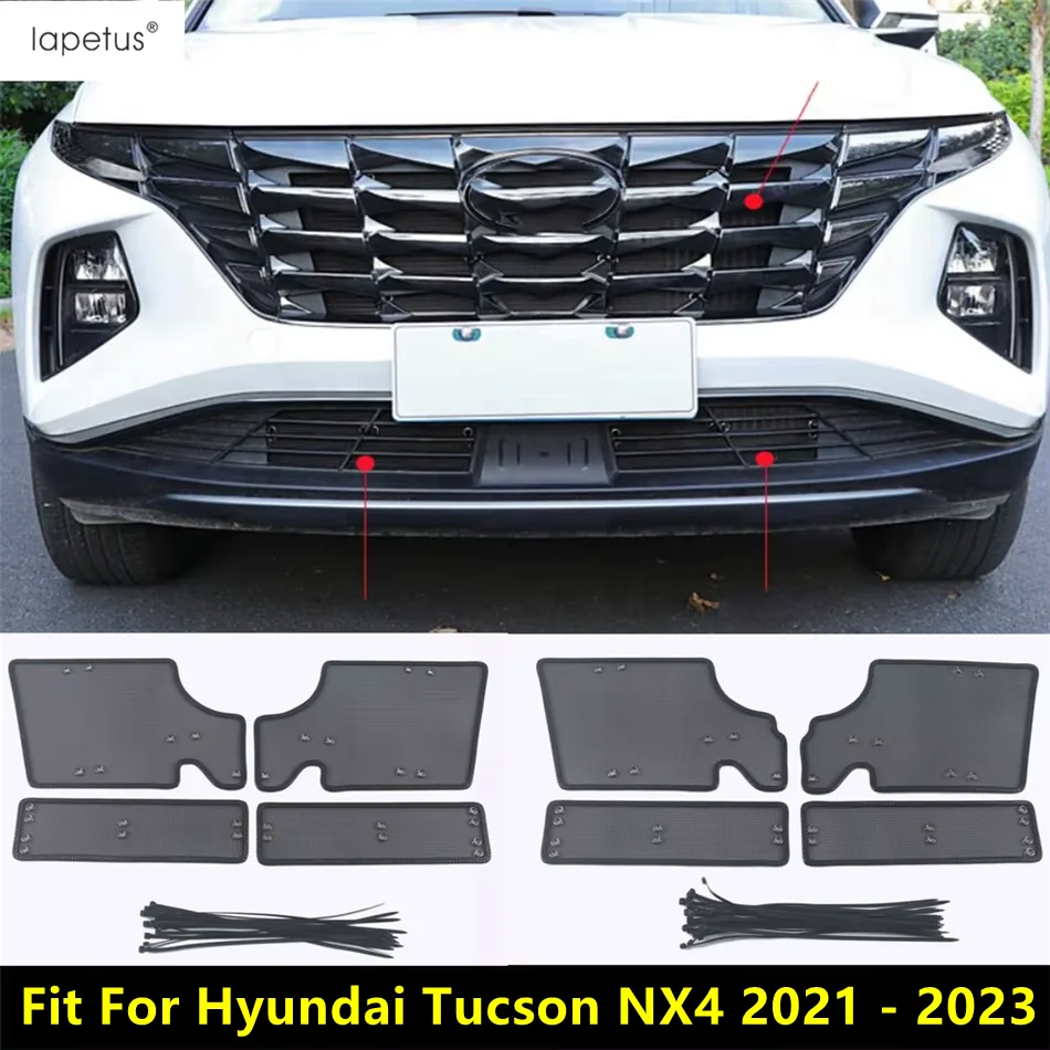 

Car Middle Insect Screening Mesh Front Grill Insert Net Dust Protection For Hyundai Tucson NX4 2021- 2023 Accessories Exterior