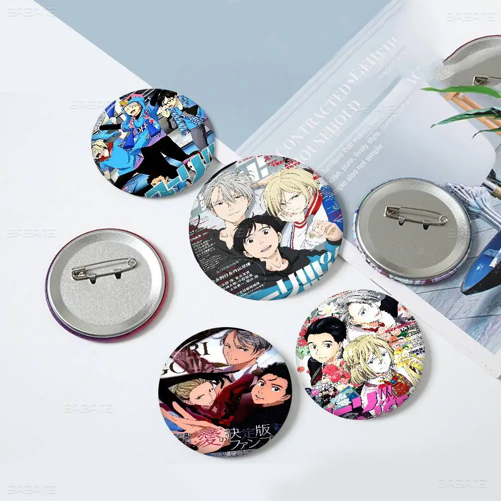 Yuri On ICE Classic Movie Photo Brooches Creative Round Badge Gifts Pins 32/44/58mm